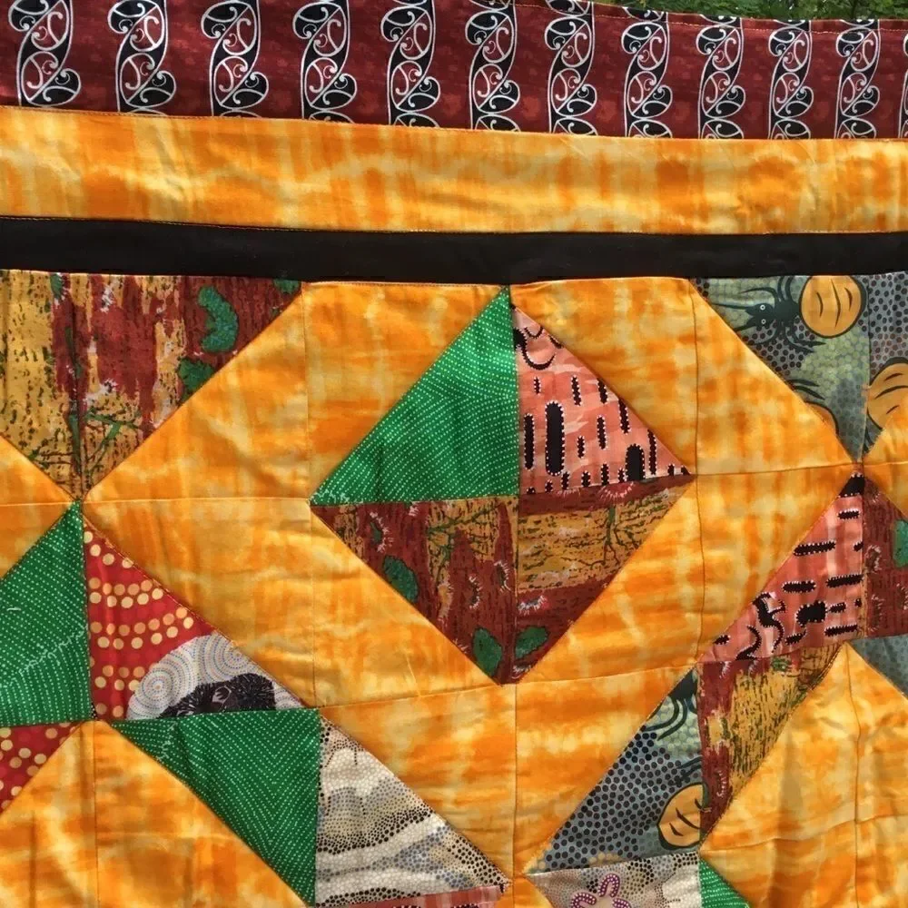 NWT Hand Crafted Australian Aboriginal Print Quilt